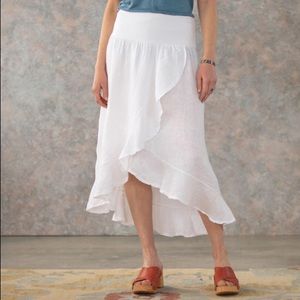 Papette wrap linen skirt. New with tags from Sundance.
